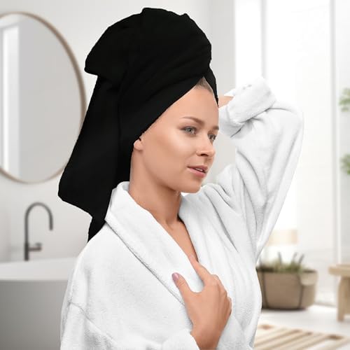 Avalon Towels Black Bath Towels, Black Towel Set, 8pc