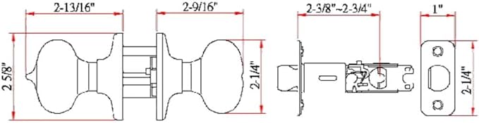 Design House 753459 Cambridge 2-Way Adjustable Privacy Door Knob, Oil Rubbed Bronze