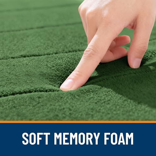 OLANLY Memory Foam Bath Mat 24x16, Super Soft and Absorbent Bathroom Rugs