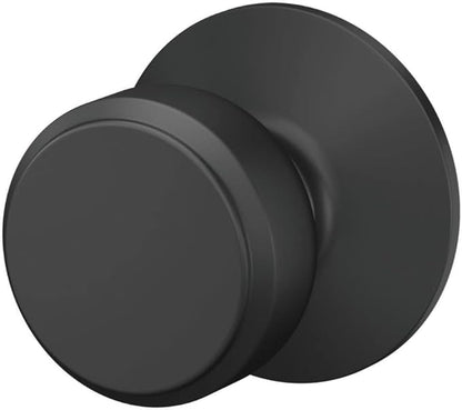 SCHLAGE F10 BWE 622 Bowery Door Knob, Hall & Closet Passage Lock, Matte Black (Pack of 4)