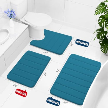 Buganda Memory Foam Bath Mat 31.5 x 20, Ultra Soft Absorbent Bathroom Rugs