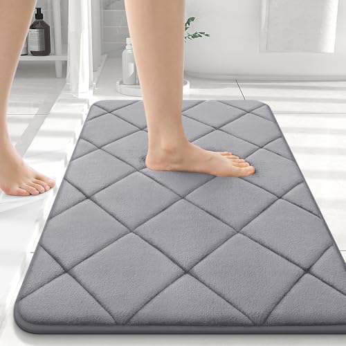 OLANLY Memory Foam Bath Mat 36x24, Ultra Soft and Absorbent Bathroom Rugs
