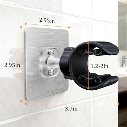 Adjustable Wall Mounted Shower Head Holder（Black）
