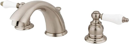 Kingston Brass KB978B Victorian Widespread Bathroom Faucet, Brushed Nickel
