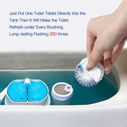 KIISIISO Toilet Bowl Cleaners, Long-Lasting 28 PACK Blue&White, Commercial Household Bathroom Cleaner,Automatic Toilet Tank Cleaners, Multipurpose Janitorial Deodorizers