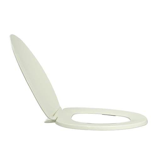 Centoco Elongated Toilet Seat, Scratch-Resistant Plastic Finish, Fits Kohler/American Standard/TOTO, Residential, Heavy Duty Hinge, Made in the USA, 600-416, Biscuit