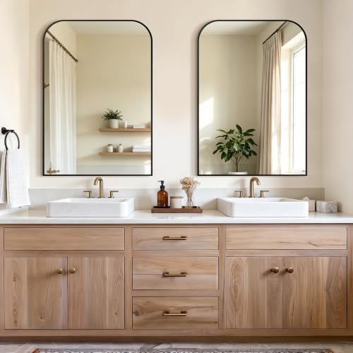 Bathroom Black Vanity Mirror for Over Sink, 40" x 28"