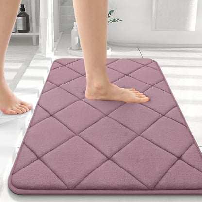 OLANLY Memory Foam Bath Mat 36x24, Ultra Soft and Absorbent Bathroom Rugs