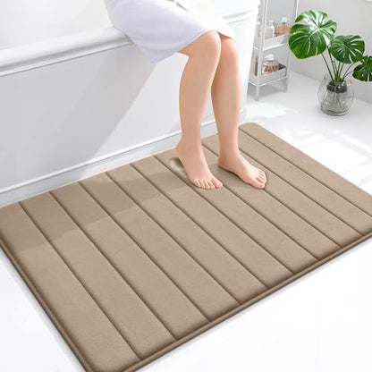 OLANLY Memory Foam Large Bath Mat 44x32, Super Soft Absorbent Bathroom Rugs