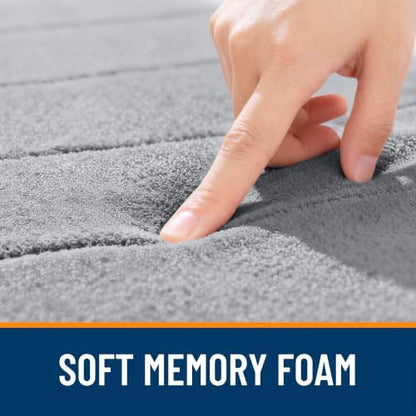 OLANLY Memory Foam Large Bath Mat 40x32, Super Soft Absorbent Bathroom Rugs