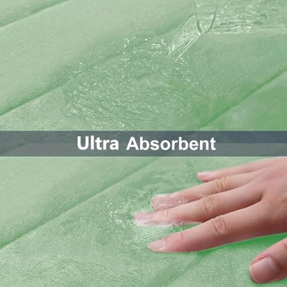 Buganda Memory Foam Bath Mat 47 x 17, Ultra Soft Absorbent Bathroom Rugs