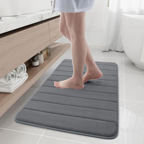 Buganda Memory Foam Bath Mat 40 x 24, Ultra Soft Absorbent Bathroom Rugs