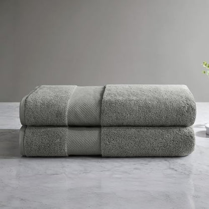 Madison Park Turkish 600 GSM Bath Sheet Set, 35 x 70 in - 2 Piece, Charcoal