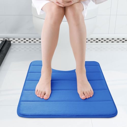 Buganda Memory Foam U-Shaped Toilet Rugs 20 x 20, Absorbent Bathroom mat
