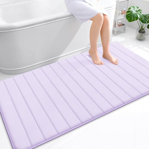 OLANLY Memory Foam Large Bath Mat 59x34, Super Soft Absorbent Bathroom Rugs