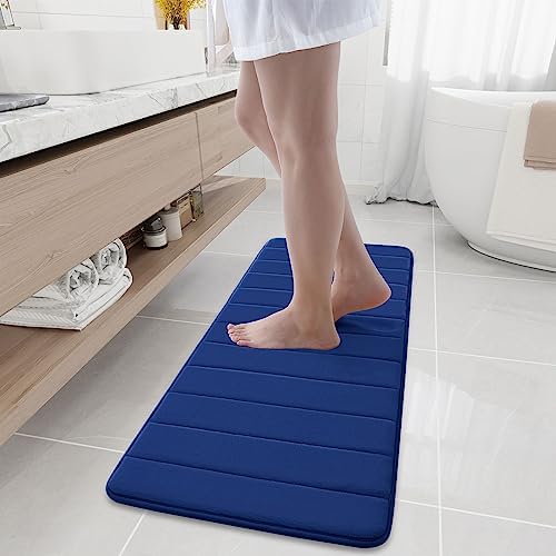 Buganda Memory Foam Bath Mat 47 x 17, Ultra Soft Absorbent Bathroom Rugs