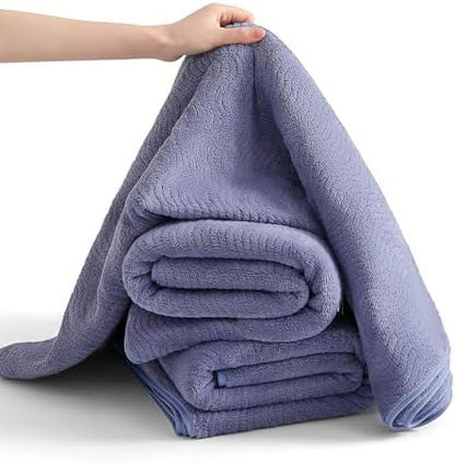 8 Piece Bath Towel Set |2 Oversized Large Bath Sheet,2 Hand Towels,4 Washcloths| Ultra Soft Bath Towel Set for Bathroom Hotel Gym Spa,Highly Absorbent Quick Dry Bathroom Towel Collections,Wedgewood