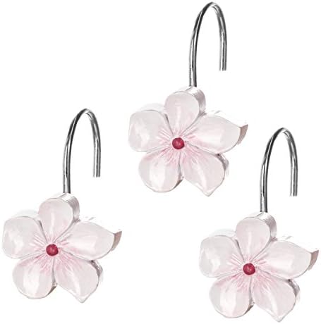 Creative Scents Vanda Shower Curtain Hooks Decorative | Set of 12
