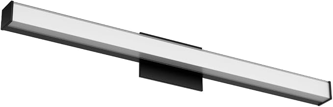 Edge Advantage 36in LED Bathroom Vanity and Wall Light 35W 3,200 Lumens 5-CCT Selectable 2700-3000-3500-4000-5000K in Matte Black with Adjustable Backplate