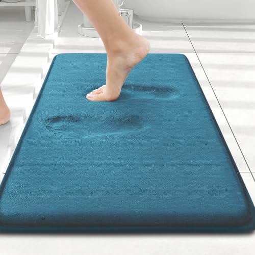Smiry Memory Foam Bath Mat 24x16, Extra Soft and Absorbent Bathroom Rugs