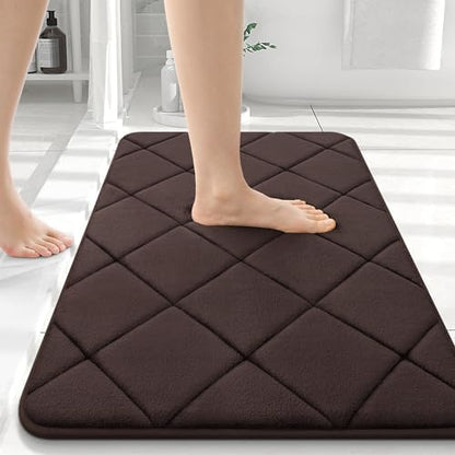 OLANLY Memory Foam Bath Mat 36x24, Ultra Soft and Absorbent Bathroom Rugs