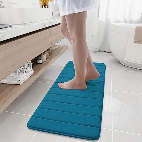 Buganda Memory Foam Bath Mat 47 x 17, Ultra Soft Absorbent Bathroom Rugs