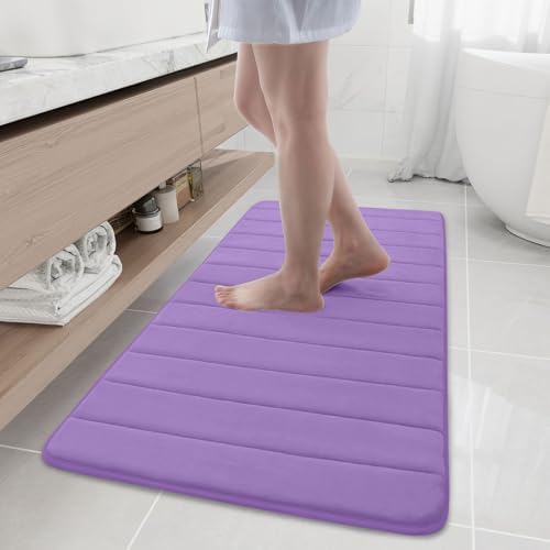 Buganda Memory Foam Bath Mat 47 x 20, Ultra Soft Absorbent Bathroom Rugs