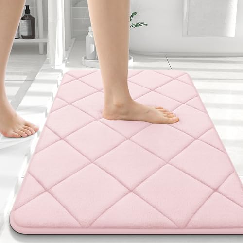 OLANLY Memory Foam Bath Mat 36x24, Ultra Soft and Absorbent Bathroom Rugs