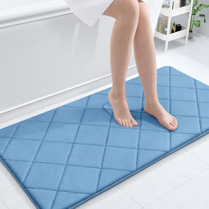 OLANLY Memory Foam Bath Mat 44x24, Ultra Soft and Absorbent Bathroom Rugs