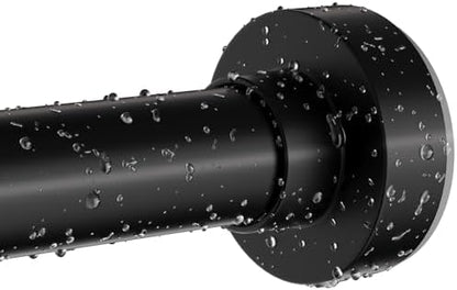 Black Shower Curtain Rod 34-96 Inch (2.8-8ft) Adjustable Shower Rod
