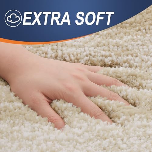 OLANLY Micorfiber Bathroom Rug Set 2 Piece, 30"x20"+24"x16"