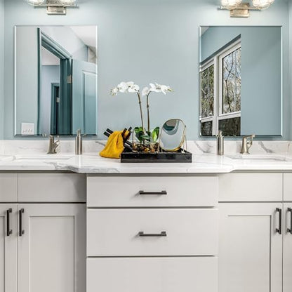 Frameless Mirror for Wall, 32" x 24" Bathroom Mirror for Over Sink