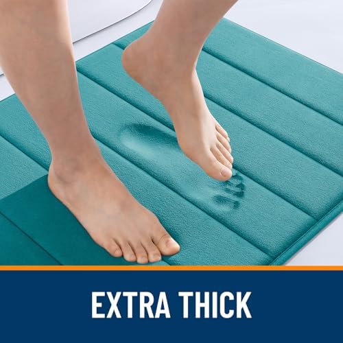 OLANLY Memory Foam Bath Mat 32x20, Super Soft and Absorbent Bathroom Rugs