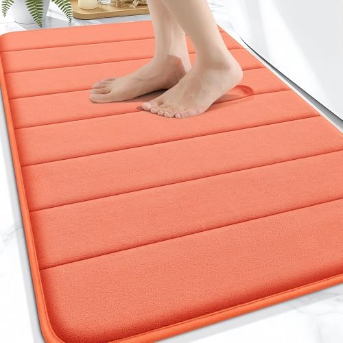 OLANLY Memory Foam Bath Mat 30x20, Super Soft and Absorbent Bathroom Rugs