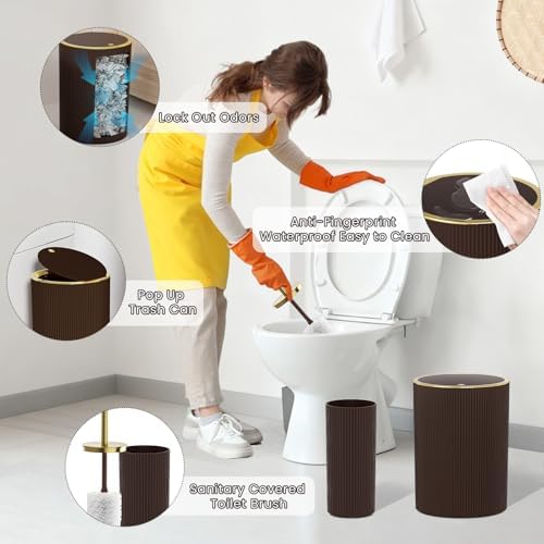 Brown Bathroom Accessories Set - Bathroom Sets Complete