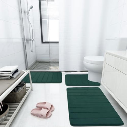 Buganda Memory Foam Bath Mat 70 x 24, Ultra Soft Absorbent Bathroom Rugs
