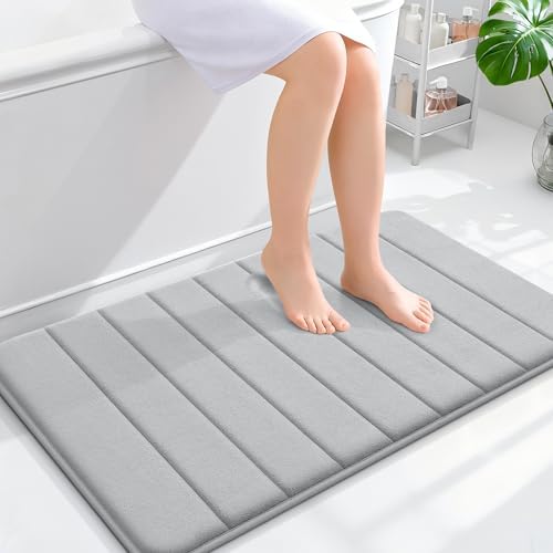 OLANLY Memory Foam Bath Mat 36x24, Super Soft and Absorbent Bathroom Rugs