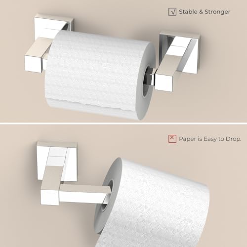 FORIOUS Toilet Paper Holder and Towel Ring Set, Bathroom Accessories Set