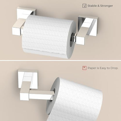FORIOUS Toilet Paper Holder and Towel Ring Set, Bathroom Accessories Set
