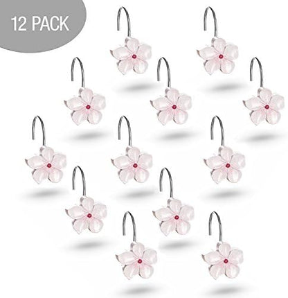 Creative Scents Vanda Shower Curtain Hooks Decorative | Set of 12