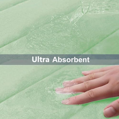 Buganda Memory Foam Bath Mat 35 x 24, Ultra Soft Absorbent Bathroom Rugs