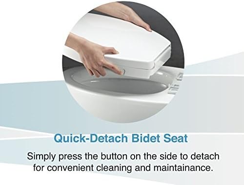AXENT FB108 Round Front Toilet Seat with Bidet Function - No Electrical Outlet Required