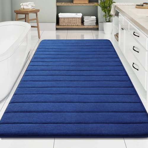 Buganda Memory Foam Bath Mat 70 x 46, Ultra Soft Absorbent Bathroom Rugs