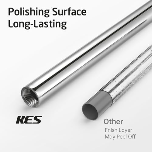 KES Toilet Paper Holder Stand, 26" H, Polished, T304 Stainless Steel