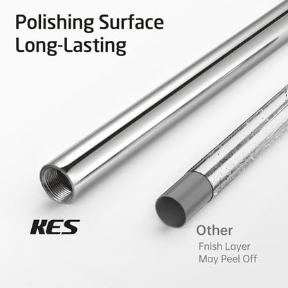 KES Toilet Paper Holder Stand, 26" H, Polished, T304 Stainless Steel