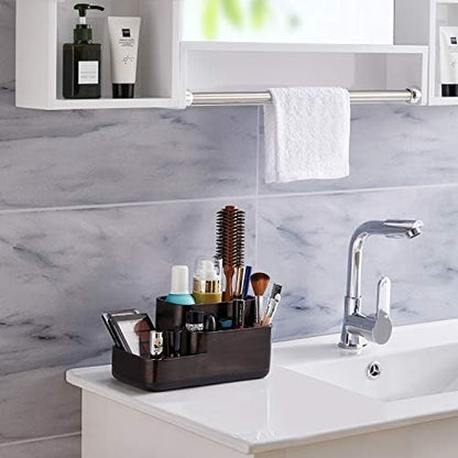 zccz Bathroom Organizer Toothbrush Holders - Electric Toothbrush and Toothpaste Holder for Bathrooms - Tooth Brushing Holder Bathroom Sink Organizers Countertop Storage, Oil Rubbed Bronze