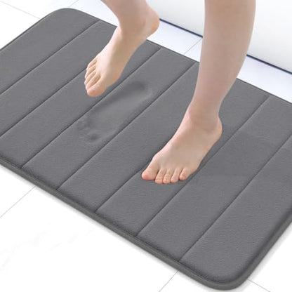 Buganda Memory Foam Bath Mat 30 x 20, Ultra Soft Absorbent Bathroom Rugs