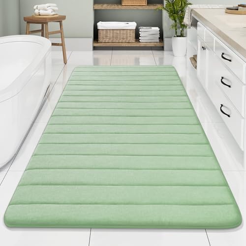 Buganda Memory Foam Bath Mat 70 x 34, Ultra Soft Absorbent Bathroom Rugs