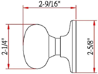 Design House 753434 Cambridge 2-Way Adjustable Dummy Door Knob, Oil Rubbed Bronze