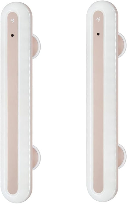 15" Vanity Lights for Mirror, Rechargeable Battery Operated Mirror Lights with Remote Control, 3 Temp&Adjustable Brightness Makeup Light, Cordless Lighting for Vanity Desk (Pink-2Pack)
